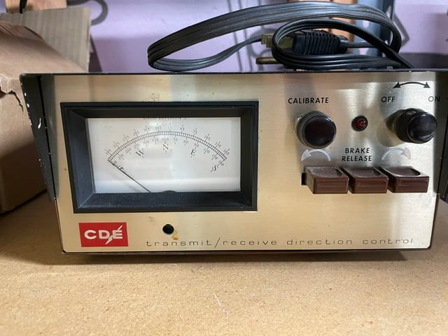 Front panel of CDE rotator controller