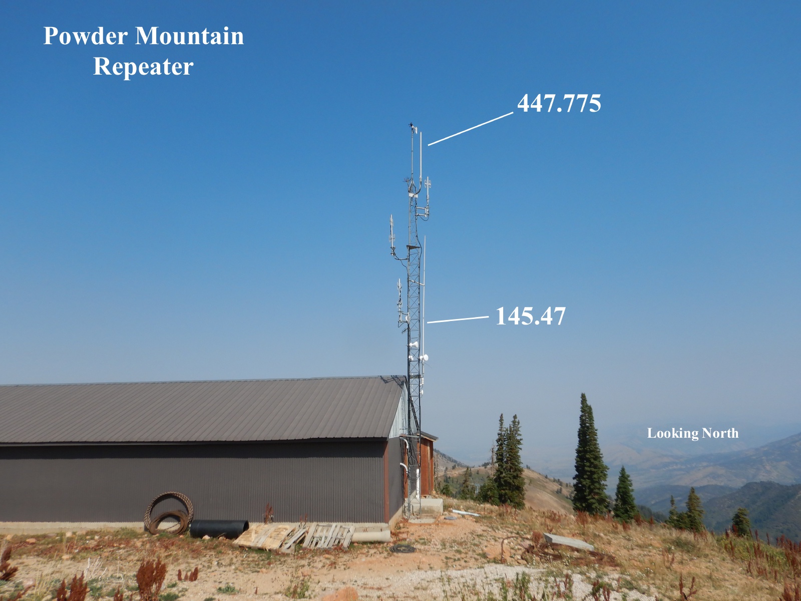 Historical Powder Mountain repeater-site photograph 1